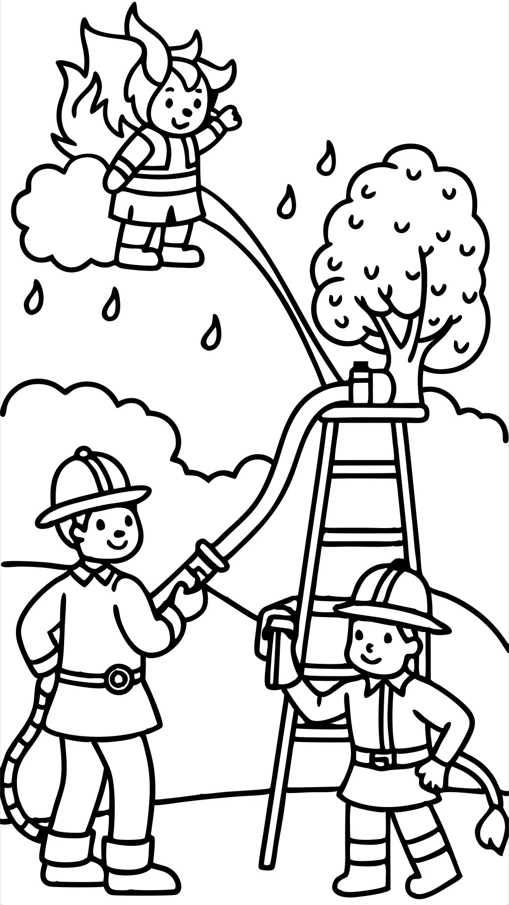 coloriages de pompiers